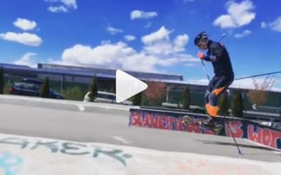 Le ski-roue entre au skatepark