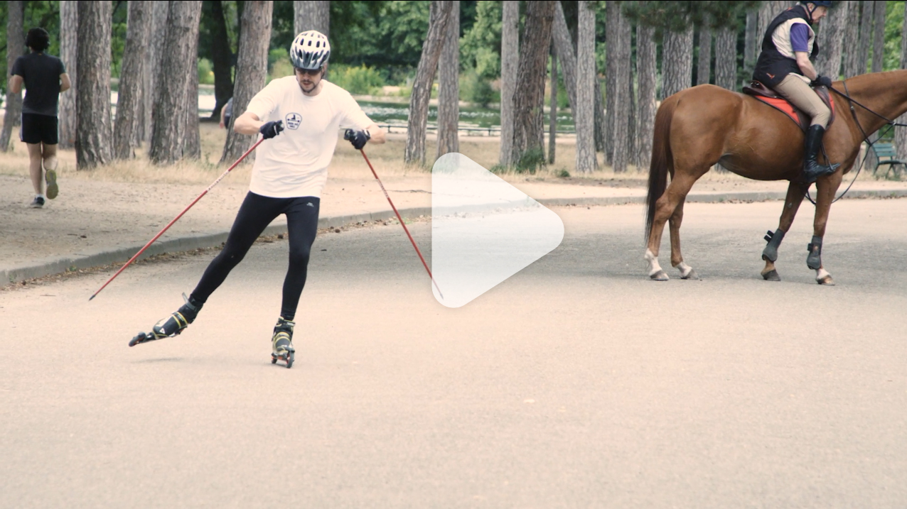 Test ski-roue Decathlon