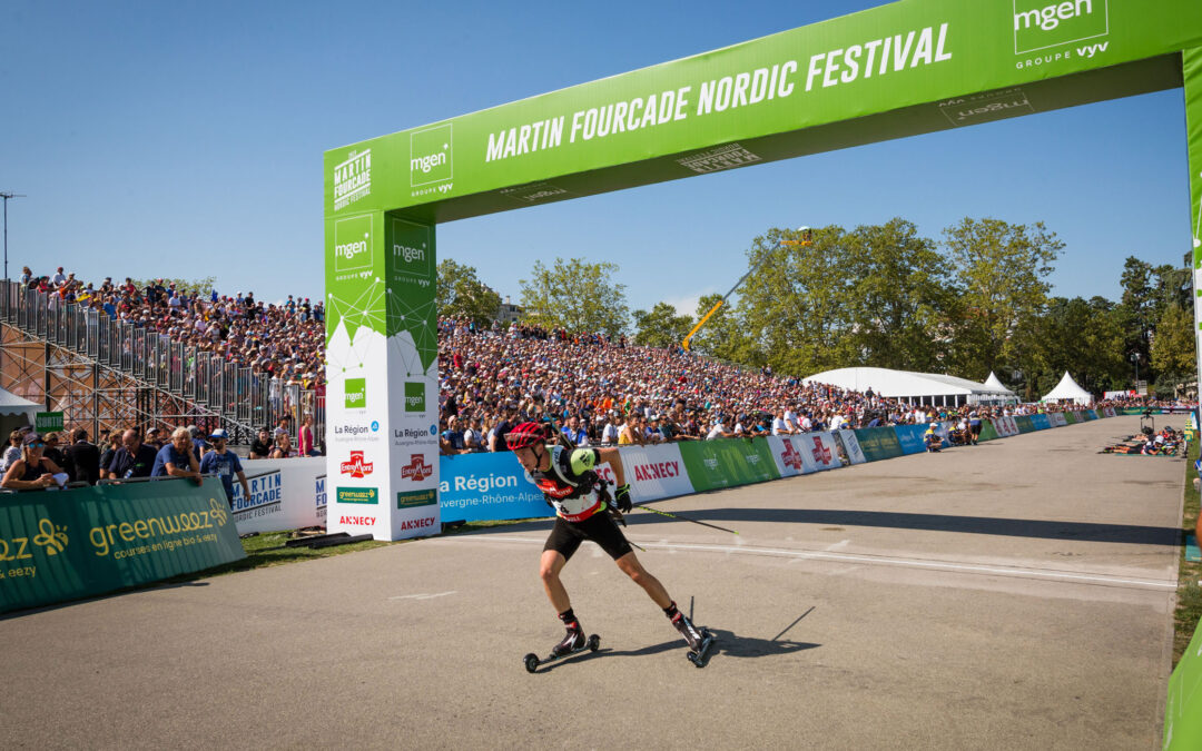 Lionel Messi et Gaëtan Roussel sur le Martin Fourcade Nordic Festival